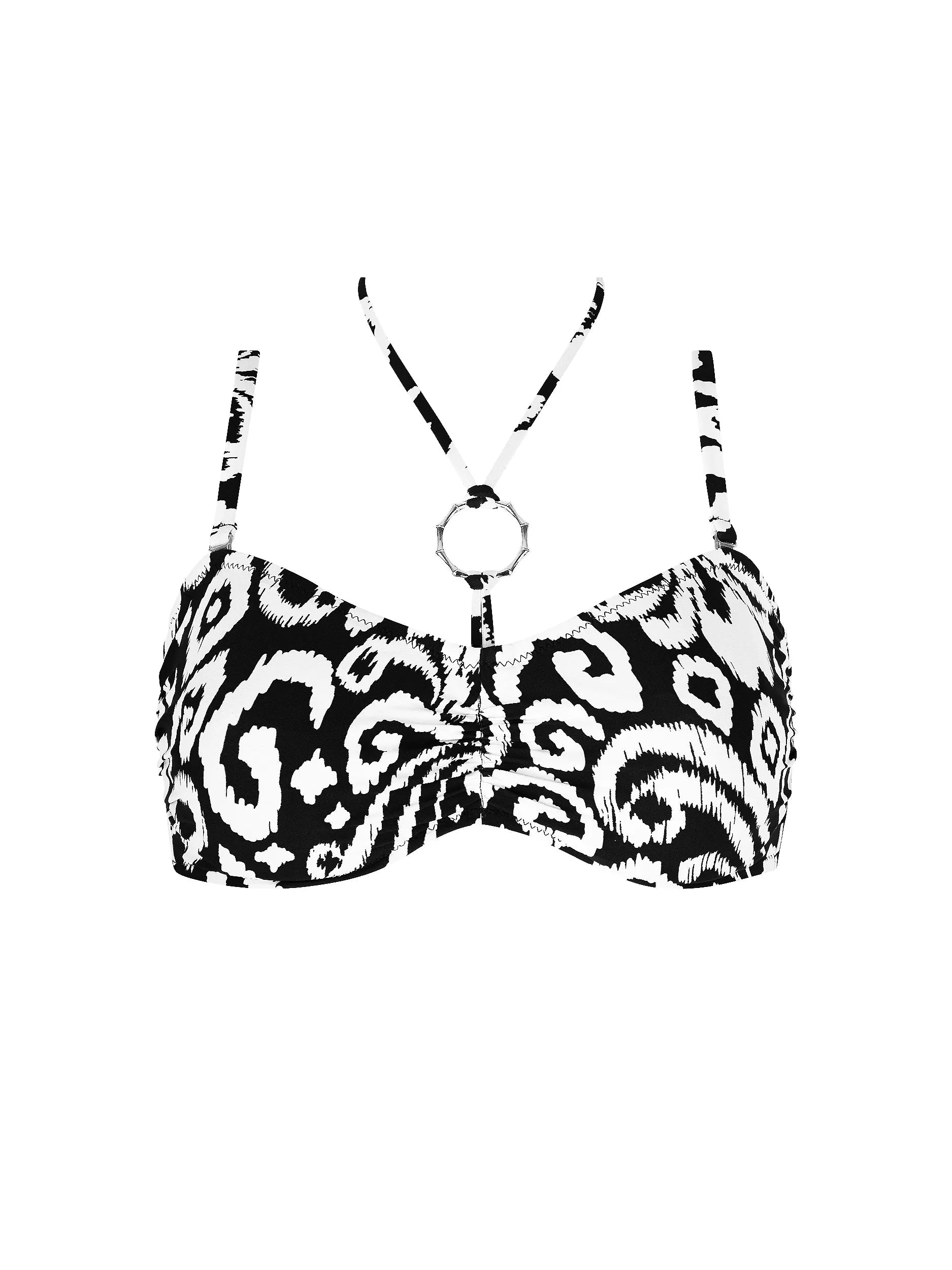 LA BALINAISE Couleur Ikat Blanc Noir Antigel